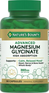 Нэйчес баунти глицинат магния капсулы 360мг 1158мг №90 бад