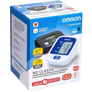 Омрон м2 классик тонометр с адаптером и манжетой easy cuff (22-42 см) /арт.hem-7122-аlru/