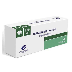 Тербинафин канон таблетки 250мг №28