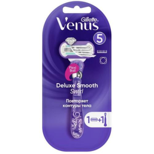 Жиллет венус свирл станок бритвенный extra smooth + 1 смен кассета жен