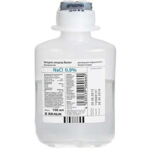 Натрия хлорид браун раствор для инфузий 0,9% 100мл №20