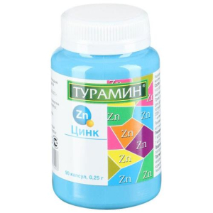 Турамин цинк капсулы №90 бад