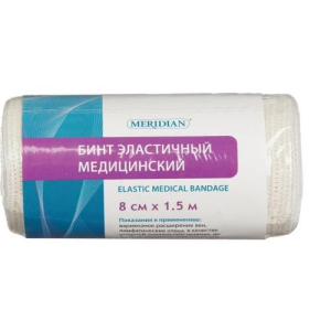 Меридиан бинт медицинский эластичный 8смх1,5м застежка