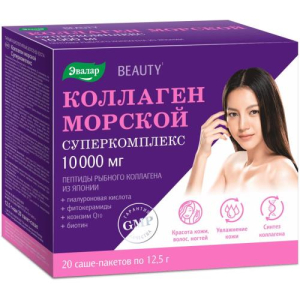 Эвалар коллаген морской суперкомплекс порошок 10000мг №20 бад