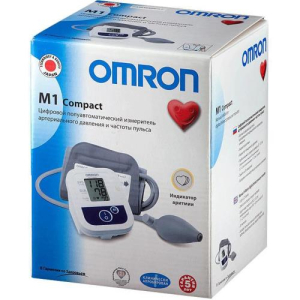Омрон m1 компакт тонометр полуавтомат манжета 22-32см /арт. hem 4022-ru/