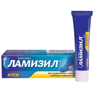 Ламизил крем для наружного применения 1% 15г 