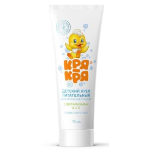 Кря-кря крем детский 75мл питат д/самых маленьких витамин а + е