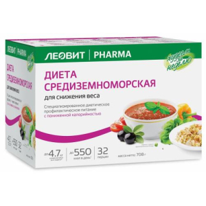 Леовит худеем за неделю программа питания 708г средиземноморская диета д/снижения веса