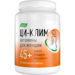 Эвалар ци-клим витамины д/женщин 45 +  таблетки 560мг №90