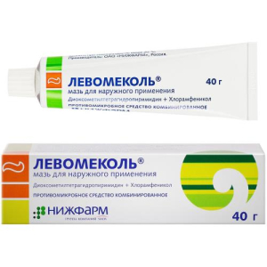 Левомеколь мазь для наружного применения 40 мг/г + 7,5 мг/г 40г 