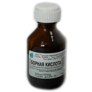 Борная кислота раствор для местного применения спиртовой 3% 25мл