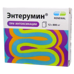 Энтерумин порошок для приготовления суспензии для приема внутрь 800мг №12