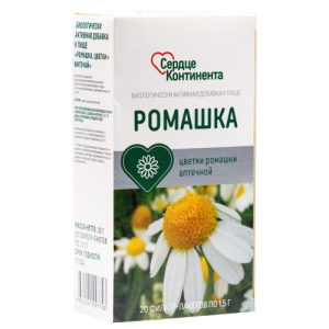 Сердце континента ромашки цветки фиточай 1,5г №20 бад