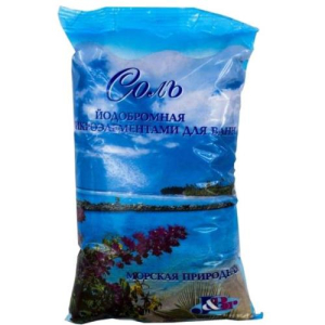 Йодобромная морская соль для ванн 700г с микроэлементами