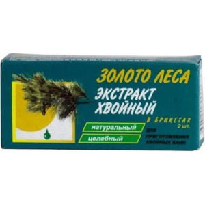 Золото леса хвойный экстракт для ванн 50г №2 брикеты