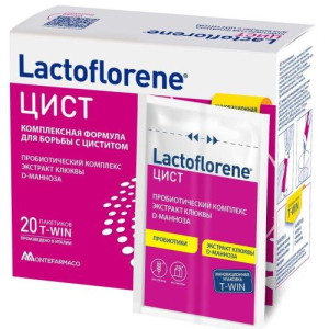 Лактофлорене цист порошок 4г (1,5г + 2,5г) №20 дуокам