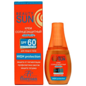 Флоресан бьюти сан крем для лица и тела 75мл с/защит. барьер spf60 (ф-283)