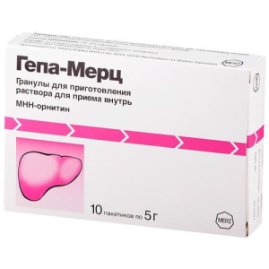 Гепа-мерц гранулы для приготовления раствора для приема внутрь 3г 5г №10