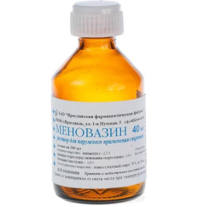 Меновазин раствор для наружного применения спиртовой 40мл