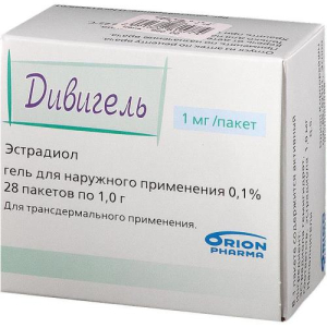 Дивигель гель трансдермальный 0.1% 1г №28