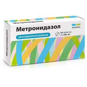 Метронидазол реневал таблетки 250мг №24