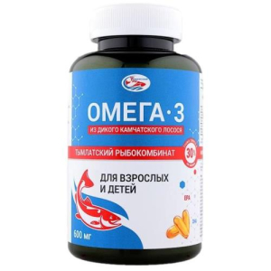 Салмоника омега-3 капсулы 600мг №240 из дикого камчатского лосося д/взрослых и детей бад