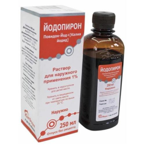 Йодопирон раствор для наружного применения  1% 250мл