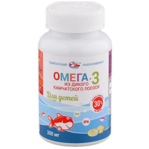 Салмоника омега-3 капсулы 300мг № 250 из дикого камчатского лосося д/детей 3 +  малина бад