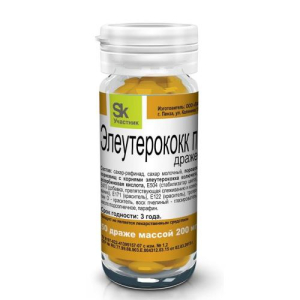 Элеутерококк п драже 200мг №50 бад