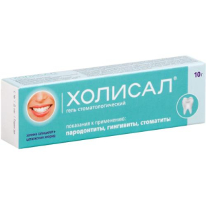 Холисал гель стоматологический 10г 