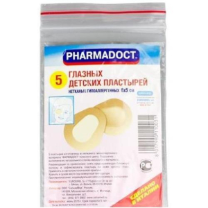 Фармадокт пластырь №5 глазной детский 6х5см