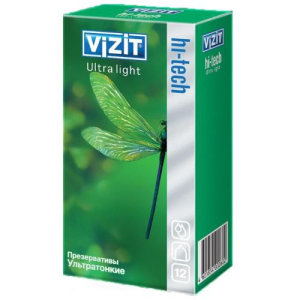 Визит hi-tech презервативы №12 ультра лайт ультратонкие