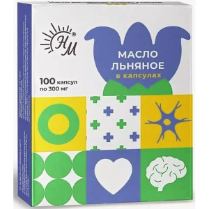 Солнат масло семян льна №100 капс. /натуральные масла/
