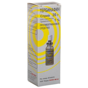 Тербинафин спрей для наружного применения 1% 20г