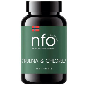 НФО Норвегиан фиш оил спирулина хлорелла таблетки №260 бад