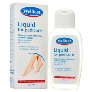 Веллфит жидкость для педикюра 150мл при мозолях и натоптышах размягч  [wellfeet]