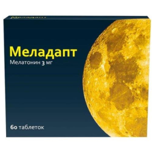 Меладапт таблетки покрытые пленочной оболочкой 3мг №60