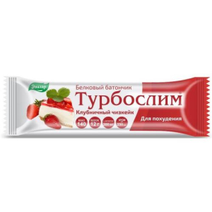 Эвалар турбослим батончик белковый 50г клубничный чизкейк бад
