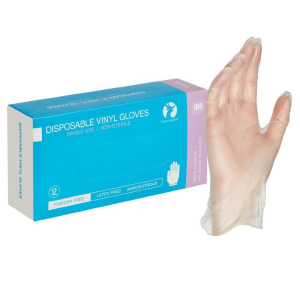 Сф медикал перчатки смотровые виниловые нестерильные №100 (50пар) неопудр. р.s