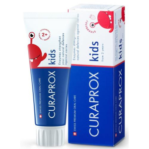 Курапрокс кидс зубная паста детская 60мл клубника 950 ppm 2+  [curaprox kids]