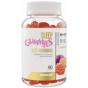 Макслер слип гаммиз пастилки №60 с мелатонином маракуйя бад
