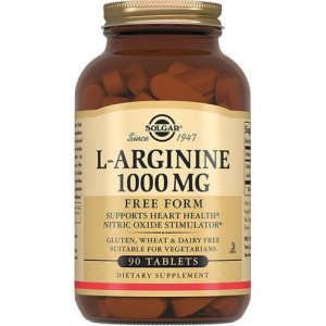 Солгар l-аргинин таблетки 1000мг №90 бад