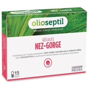 Унитекс олиосептил нез-гордж капсулы №15 д/носа и горла