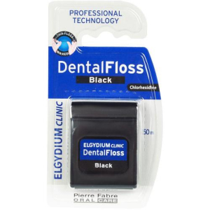 Эльгидиум клиник зубная нить 50м черная