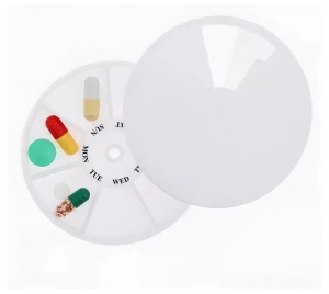 Таблетница YH14 Неделька 8 секций круглая