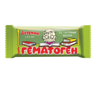 Гематоген детский плитка 30/35г турбо школьник 3 +