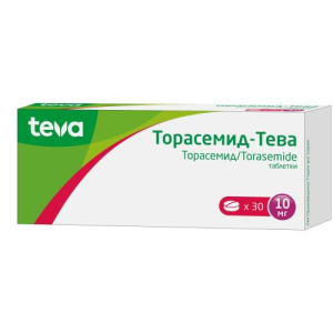 Торасемид-тева таблетки 10мг №30
