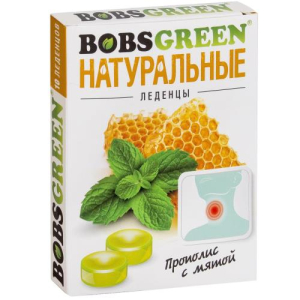 Бобсгрин леденцы 3.2г №10 (32г) прополис + мята бад