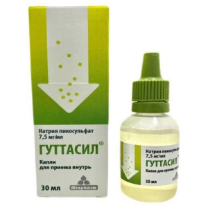 Гуттасил капли для приема внутрь 7.5мг/мл 30мл/Миофарм бад