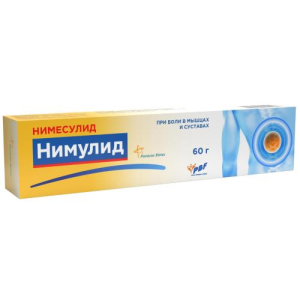 Нимулид гель для наружного применения 1% 60г/панацея